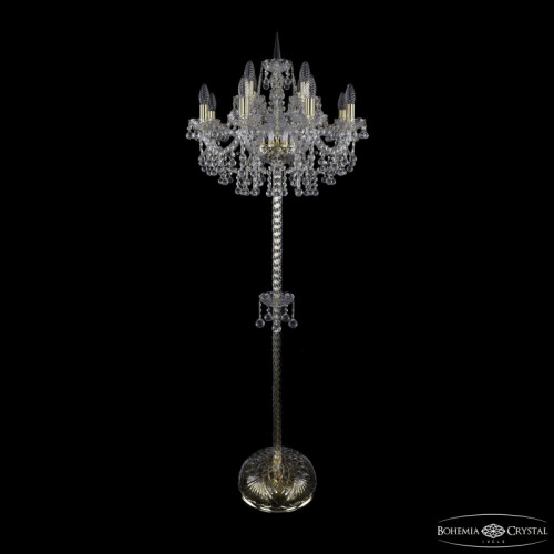 Торшер Bohemia Ivele Crystal 1409T2/8+4/195-165 G