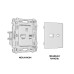 Комплект механизма розетки 2USB A+C 20W (быстрая зарядка) Ambrella Volt Alfa MA411010