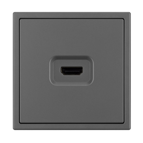 Механизм HDMI розетки Arlight SCT-NOBE-MHD1-SFPL-GR (Серый базальт) 061844