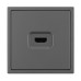 Механизм HDMI розетки Arlight SCT-NOBE-MHD1-SFPL-GR (Серый базальт) 061844