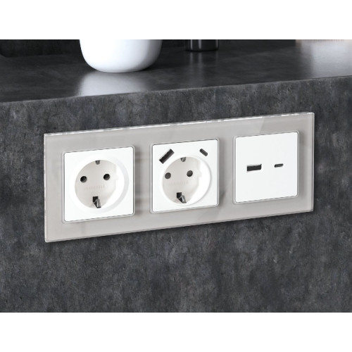 Рамка пятиместная Ambrella Volt Platos AF330405