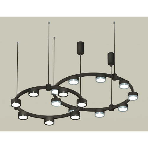 Комплект подвесного светильника Ambrella Light Techno Ring XR92091210 (A9209x2, C9238, C9242, N8113, N8133)