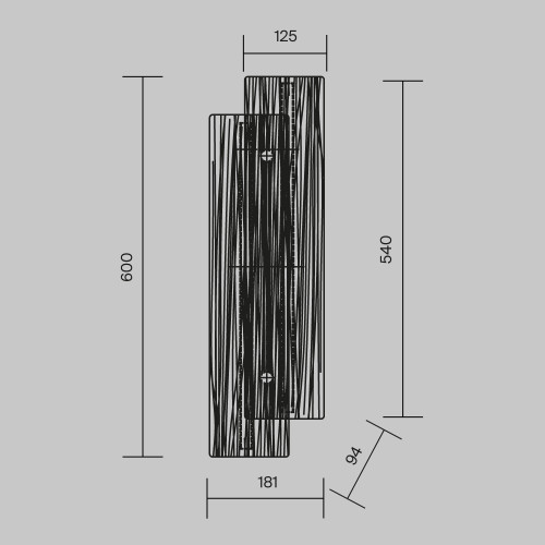 Настенный светильник Maytoni Frostum MOD439WL-L10BSK