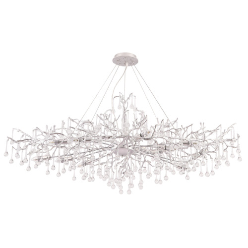 Подвесная люстра Crystal Lux REINA V2 SP12 L1500 SILVER PATINA Подвесная люстра Crystal Lux REINA V2 SP12 L1500 SILVER PATINA