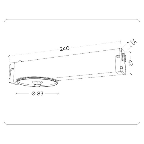 Крепеж для корпуса Ambrella Light DIY Spot A2542
