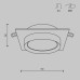Встраиваемый светильник Maytoni Technical Hoop DL086-GX53-SQ-WS