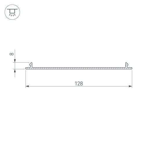 Экран Arlight TOP-LINIA140-С-2000 ANOD 016985