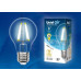 Лампа светодиодная филаментная (UL-00003763) Uniel E40 40W 6500K прозрачная LED-ED90-40W/DW/E40/CL GLP05TR