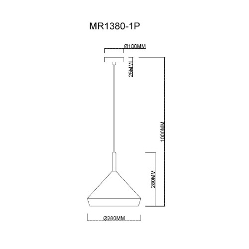 Подвесной светильник MyFar Adele MR1380-1P