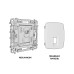 Комплект механизма компьютерной розетки Ambrella Volt RJ-45 (8P8C) CAT6A экранированной с автоматической защитной шторкой OMEGA MO912005 Графит soft touch QUANT (OP9120, VM185)