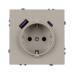 Механизм розетки с USB зарядкой Arlight  SCT-NOBE-MUAC-SFPL-CA (230V, 16A) 059444