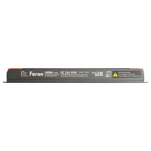 Трансформатор для светодиодной ленты с диммированием Feron LB006 60W 24V IP20 52128