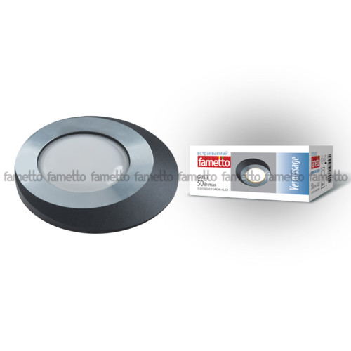 Встраиваемый светильник Fametto Vernissage DLS-V105 GU5.3 CHROME+BLACK 10738