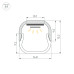Профиль Arlight LINE-D-1515-2000 SQUARE ANOD (Алюминий) 061083