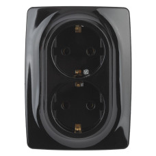 Розетка 2x2P+E Schuko Эра 12-2106-06 Б0031233