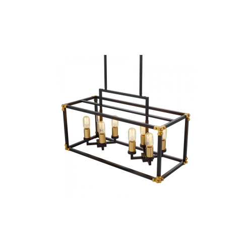 Подвесная люстра Lumina Deco Waldorf LDP 1140-8 BK+MD