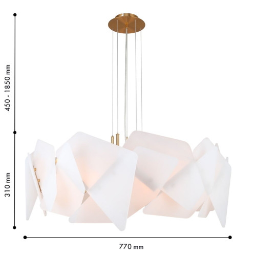 Подвесная люстра Favourite Lanvin 4725-8P Подвесная люстра Favourite Lanvin 4725-8P