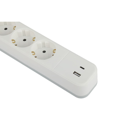 Сетевой фильтр Эра USF-4es-1,5m-2xUSBAC-W Б0059571