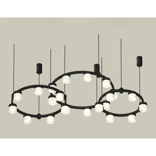 Комплект подвесного светильника Ambrella Light Techno Ring XR92092210 (A9209x3, C9242, C9238, C9232, N8402)