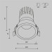 Встраиваемый светильник Maytoni Dip DL118-15W-2.7K-B