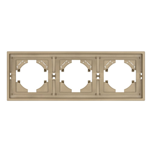 Рамка пластиковая на 3 поста Arlight FRM-TENDO-SFPL-3-GD 054651