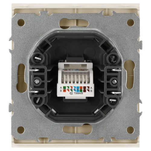 Розетка Эра Arktik 16-3107-04 информационная RJ45 шампань Б0070477