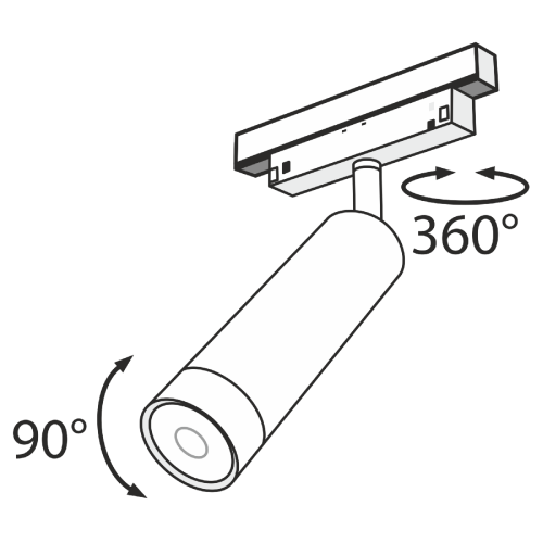 Трековый светильник Maytoni Track lamps TR019-2-7W3K-B