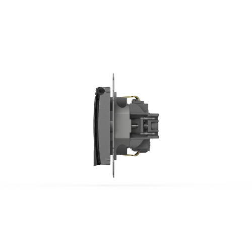 Розетка с крышкой и заземлением ELBI Zena Vega 609-011000-218