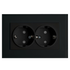 Розетка 2-местная Stekker PST16-9011-03 с защитной шторкой 39482