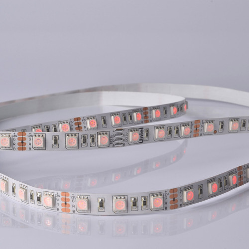 Светодиодная лента Uniel ULS-M25-5050-60LED/m-10mm-IP20-DC12V-14,4W/m-5M-RGB PROFI катушка в герметичной упаковке