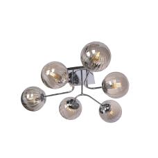 Потолочная люстра Elvan LU-3601/6-E14-СhSmGr
