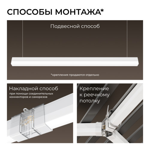 Линейный накладной светильник Apeyron Net 30-45