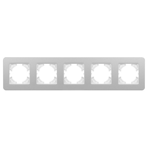 Рамка на 5 постов алюминиевая Arlight FRM-AKIRY-SFAL-5-SR 049746