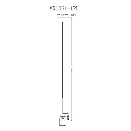 Подвесной светильник Myfar Kollins MR1061-1PL