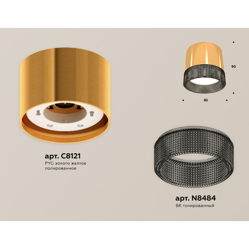 Потолочный светильник Ambrella Light Techno Spot XS8121021 (C8121, N8484)