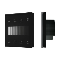 Сенсорная панель Arlight SMART-DALI-301-11-4G-3SC-DT6 Черная (230V, встраиваемая, 2.4G) (IARL, IP20 Пластик) 060789
