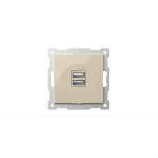 Розетка USB 5V 2,1A 2-я ELBI Zena Vega 609-010300-143