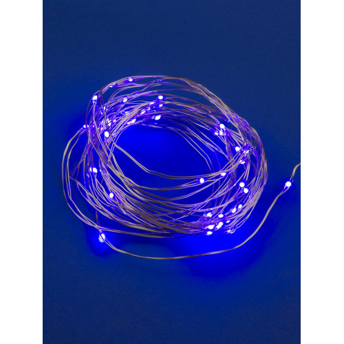 Светодиодная гирлянда Uniel Роса (UL-00007185) фиолетовый ULD-S0500-050/SCB/2AA Purple IP20 Dew