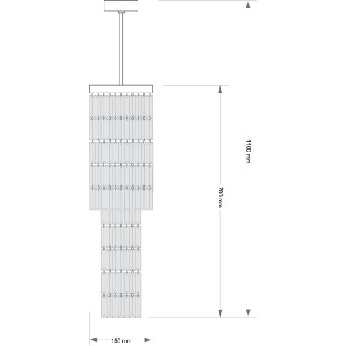 Люстра на штанге Kutek Ellini ELL-ZW-4(Z)150/V