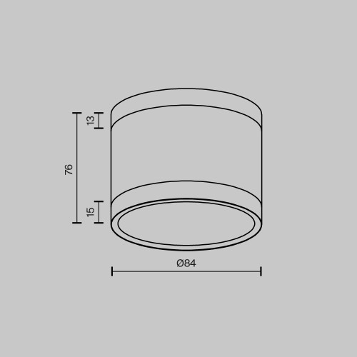 Потолочный светильник Maytoni Technical Pauline C120CL-GX53-B