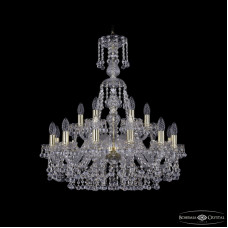 Подвесная люстра Bohemia Ivele Crystal 1409/12+6/240/XL-76 G