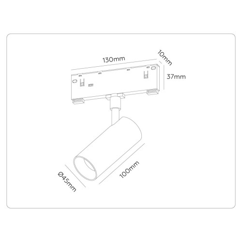 Трековый магнитный светильник Ambrella Light Track System GL2305