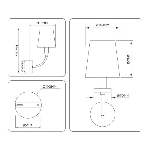 Бра Ambrella Light High Light Ceramo Classic LH75359