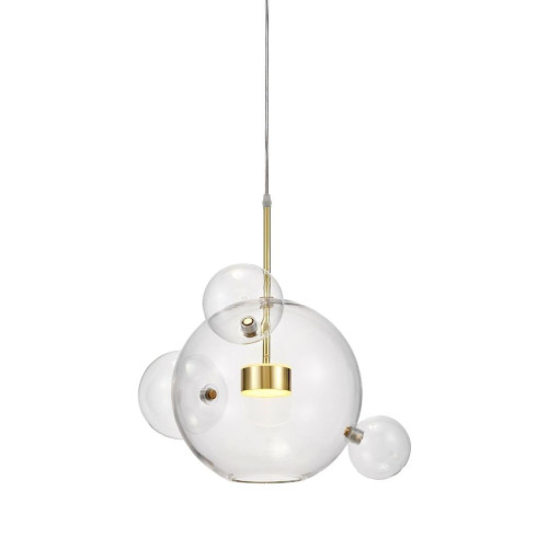 Подвесной светодиодный светильник Lumina Deco Neroni LDP 6016-3+1 GD
