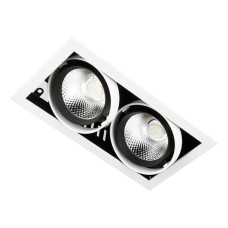 Встраиваемый светильник Ambrella Light T812 BK/CH 2*12W 4200K