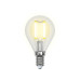 Лампа светодиодная филаментная (UL-00003296) Uniel E14 7,5W 4000K прозрачная LED-CW35-7,5W/NW/E14/CL GLA01TR
