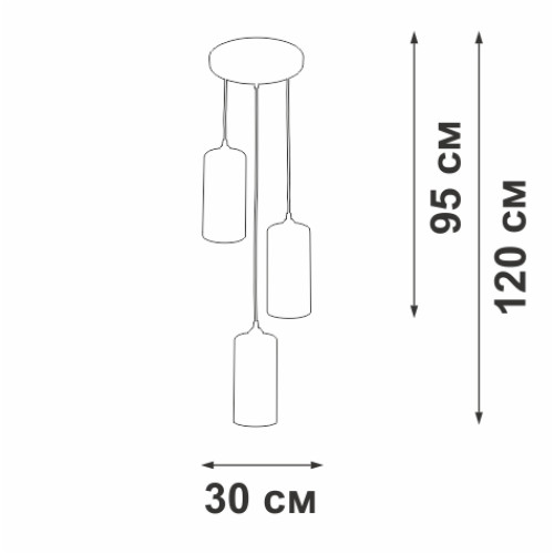 Подвесной светильник Vitaluce V2732/3S Подвесной светильник Vitaluce V2732/3S
