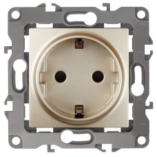 Розетка ЭРА 12 2P E Schuko со шторками 16A 250V 12-2102-04 Б0014690