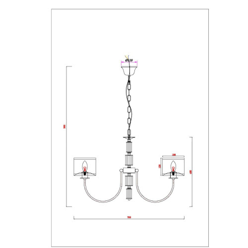 Подвесная люстра Arte Lamp Attore A4092LM-5CC