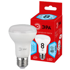 Лампа светодиодная Эра E27 8W 4000K ECO LED R63-8W-840-E27 Б0020636